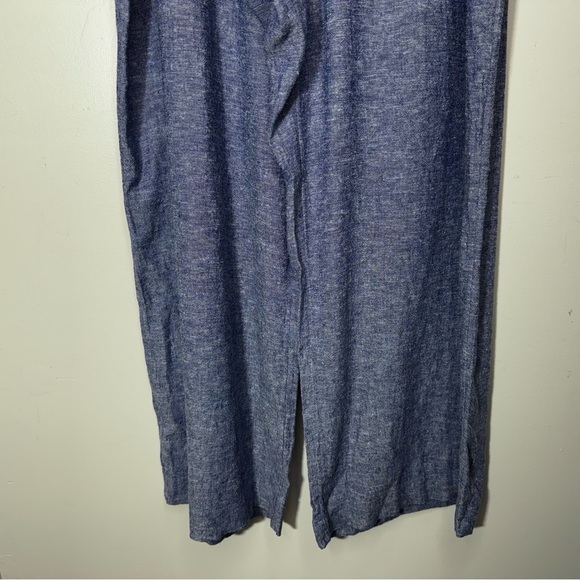 Reitman's Blue Linen Wide Leg Pants Size XXL Petite - Picture 6 of 13